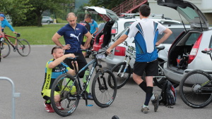 Pchovsk MTB maratn 2015 - Juraj Raek a Lenka Rakov