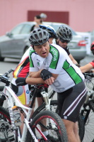 Pchovsk MTB maratn 2015 - Juraj Raek a Lenka Rakov
