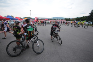 Pchovsk MTB maratn 2015 - Juraj Raek a Lenka Rakov
