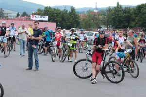 Pchovsk MTB maratn 2015 - Juraj Raek a Lenka Rakov