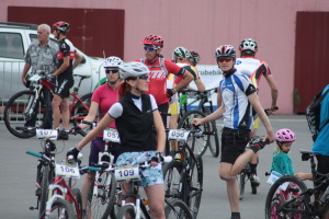 Pchovsk MTB maratn 2015 - Juraj Raek a Lenka Rakov