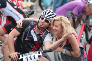Pchovsk MTB maratn 2015 - Juraj Raek a Lenka Rakov
