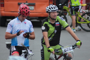 Pchovsk MTB maratn 2015 - Juraj Raek a Lenka Rakov