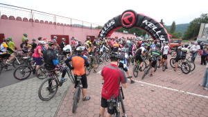 Pchovsk MTB maratn 2015 - Juraj Raek a Lenka Rakov