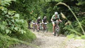 Pchovsk MTB maratn 2015 - Juraj Raek a Lenka Rakov