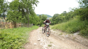 Pchovsk MTB maratn 2015 - Juraj Raek a Lenka Rakov