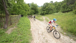 Pchovsk MTB maratn 2015 - Juraj Raek a Lenka Rakov