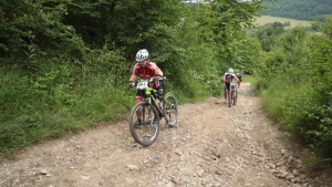 Pchovsk MTB maratn 2015 - Juraj Raek a Lenka Rakov