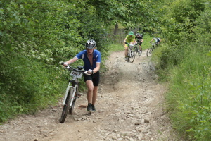 Pchovsk MTB maratn 2015 - Juraj Raek a Lenka Rakov