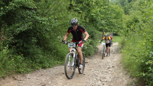 Pchovsk MTB maratn 2015 - Juraj Raek a Lenka Rakov