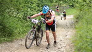 Pchovsk MTB maratn 2015 - Juraj Raek a Lenka Rakov