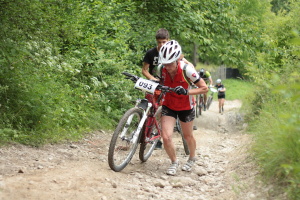 Pchovsk MTB maratn 2015 - Juraj Raek a Lenka Rakov