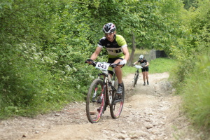 Pchovsk MTB maratn 2015 - Juraj Raek a Lenka Rakov