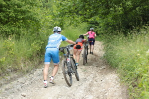 Pchovsk MTB maratn 2015 - Juraj Raek a Lenka Rakov