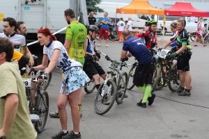 Pchovsk MTB maratn 2015 - Juraj Raek a Lenka Rakov