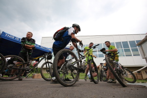 Pchovsk MTB maratn 2015 - Juraj Raek a Lenka Rakov