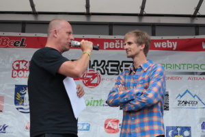 Pchovsk MTB maratn 2015 - Juraj Raek a Lenka Rakov