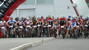 Pchovsk MTB maratn 2015 - Juraj Raek a Lenka Rakov