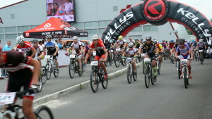 Pchovsk MTB maratn 2015 - Juraj Raek a Lenka Rakov