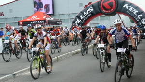 Pchovsk MTB maratn 2015 - Juraj Raek a Lenka Rakov