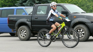 Pchovsk MTB maratn 2015 - Juraj Raek a Lenka Rakov